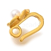 Brass Hoop Clasps KK-H506-07MG-2