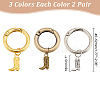 6Pcs 3 Colors Boot Alloy Shoe Charms HJEW-AB00734-2