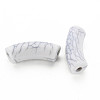 Opaque Crackle Acrylic Beads MACR-S372-001N-010-3