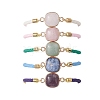 Natural Gemstone Beads Silder Bracelets BJEW-JB13391-3