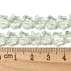 Baking Paint Transparent Glass Beads Strands DGLA-A07-T8mm-KD06-4