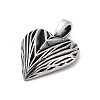 Retro 304 Stainless Steel Pendants STAS-Z095-06AS-2