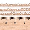Electroplate Glass Beads Strands X-EGLA-R048-2mm-33-3
