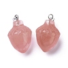 Watermelon Stone Glass Pendants G-G842-01E-2