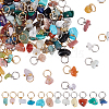 120Pcs 30 Styles Chip Gemstone Charms PALLOY-HY00045-1