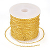 Brass Coated Iron Flat Cable Chains CH-TAC0007-01G-2