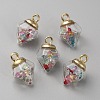Glass Pendants GLAA-WH0036-19H-1