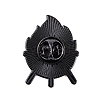 Black Alloy Brooches JEWB-S016-01-2