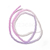 Transparent Gradient Color Glass Beads Strands GLAA-H021-01A-04-4