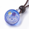 Handmade Gold Sand Lampwork Pendants LAMP-R137-C01-2