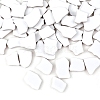 Nuggets Shape Porcelain Mosaic Tiles PW-WGF837F-01-1