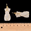 Natural Quartz Crystal Pendants G-K338-30G-08-3