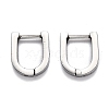 304 Stainless Steel Huggie Hoop Earrings STAS-H156-12B-P-2