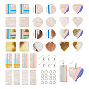 DIY Two Tone 3D Printed Drop Earring Making Kit DIY-FW0001-18-1