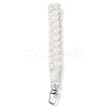 Handmade Macrame Cotton Threads Wrist Strap Pendant Decoration HJEW-JM02720-3