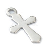 Non-Tarnish 304 Stainless Steel Tiny Cross Charms STAS-H149-05P-1