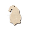 Christmas Single Face Printed Wood Big Pendants WOOD-H102-01B-3