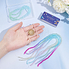 10 Strands 5 Styles Transparent Gradient Color Glass Beads Strands GLAA-SC0002-03-3