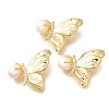 Butterfly Brass Micro Pave Cubic Zirconia Brooches for Women JEWB-N001-18G-1