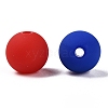 Rubberized Style Imitated Silicone Acrylic Beads MACR-T048-01B-06-2