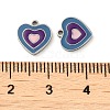 304 Stainless Steel Enamel Charms STAS-D018-06P-3