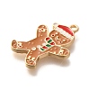 Christmas Theme Alloy Enamel Pendants ENAM-Q509-02KCG-11-2