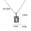 Alloy Prayer Box Urn Ashes Pendant Box Chain Necklace for Women Men PW-WG18929-01-3