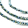 Transparent Electroplate Glass Beads Strands EGLA-A039-T2mm-UA06-3
