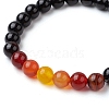 Natural Gemstone Beaded Stretch Bracelets for Women BJEW-TA00536-01-3