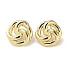 Rack Plating Brass Flower Stud Earring EJEW-H099-06G-1