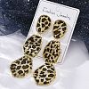 Alloy acrylic Dangle Stud Earrings EJEW-M075-01G-03-3
