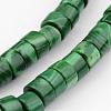 Natural Howlite and Synthetic Malachite Beads Strands G-F320-02-3