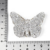 Butterfly Shaped Handmade Polymer Clay Rhinestone Beads CLAY-T023-23C-3