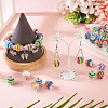 60Pcs Brass Resin Beads KK-TA0002-96-7