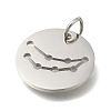 Anti-Tarnish 304 Stainless Steel Pendants STAS-M074-02H-P-2