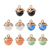 Fashewelry 10pcs 5 colors Cat Eye Glass Charms CE-FW0001-01-1