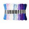 13Bundles 13 Colors Hand-woven Embroidery Cotton Threads PW-WGA0E47-02-1