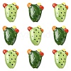 10Pcs 2 Colors Handmade Porcelain Beads PORC-CJ0001-23-1