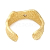 Rack Plating Brass Cubic Zirconia Open Cuff Rings for Women RJEW-S242-12G-3