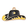 Western Cowboy Theme Alloy Enamel Pendants ENAM-A008-22KCG-03-1