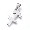 Non-Tarnish 304 Stainless Steel Pendants STAS-L210-06J-P-01-1