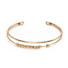 Long-Lasting Plated Brass Cuff Bangles BJEW-E370-03G-2