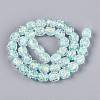 Handmade Foil Glass Beads Strands FOIL-Q002-05I-2
