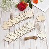 Gorgecraft 2 Sets 2 Style Autumn Theme Maple Leaf Unfinished Cutouts Wooden Decoration WOCR-GF0001-01-4