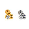 316L Surgical Stainless Steel & G23 Titanium Crystal Rhinestone Labrets for Women Men WG3A239-06-1