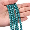 Synthetic Turquoise Beads Strands TURQ-G106-6mm-02E-5