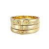 3Pcs Brass Rings PW-WGC3339-06-2