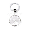 Natural Quartz Crystal Keychain KEYC-E023-03G-5