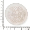 Flat Round Natural Selenite Slice Coasters AJEW-C042-01C-3