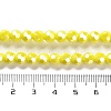 Electroplate Opaque Glass Beads Strands EGLA-A035-P6mm-A04-4